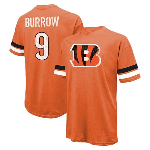 

Футболка oversize fit cincinnati bengals с именем и номером joe burrow orange Majestic