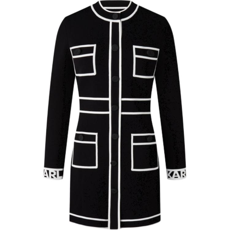 

KARL LAGERFELD / Karl Lagerfeld Jeans Платье с длинными рукавами KARL LAGERFELD, женское, черное