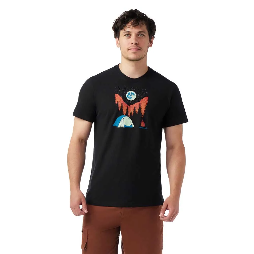 

Футболка с коротким рукавом Smartwool Night Camp Graphic, черный