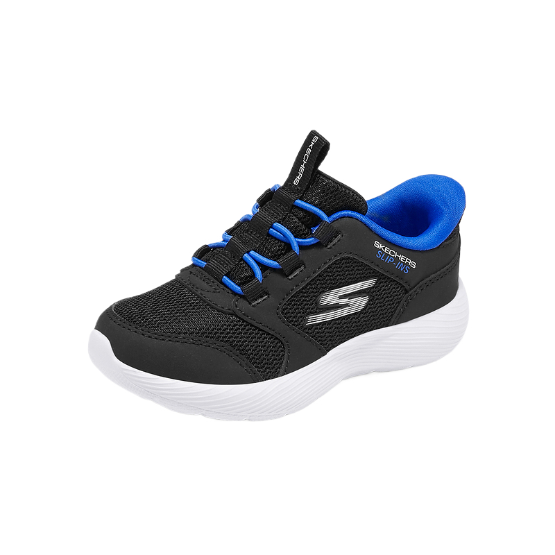 Низкие детские кроссовки для мальчиков и малышей Skechers Kids, черный — фото 3
