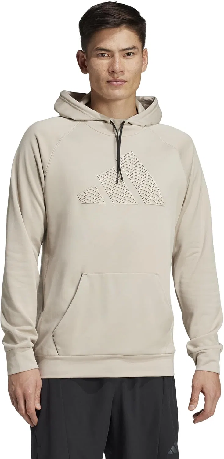 Толстовка Adidas Men's Game And Go Training Big Logo, бежевый