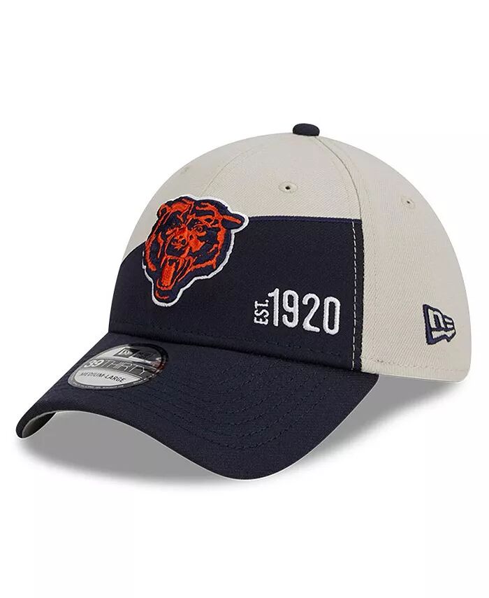 

Мужская кремовая, темно-синяя бейсболка Chicago Bears 2023 Sideline Historic 39THIRTY Flex New Era