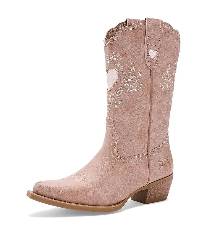 Ботинки с вырезами сердечки Iyla Heart Deco FRYE AND CO. Kids, Dusty Pink