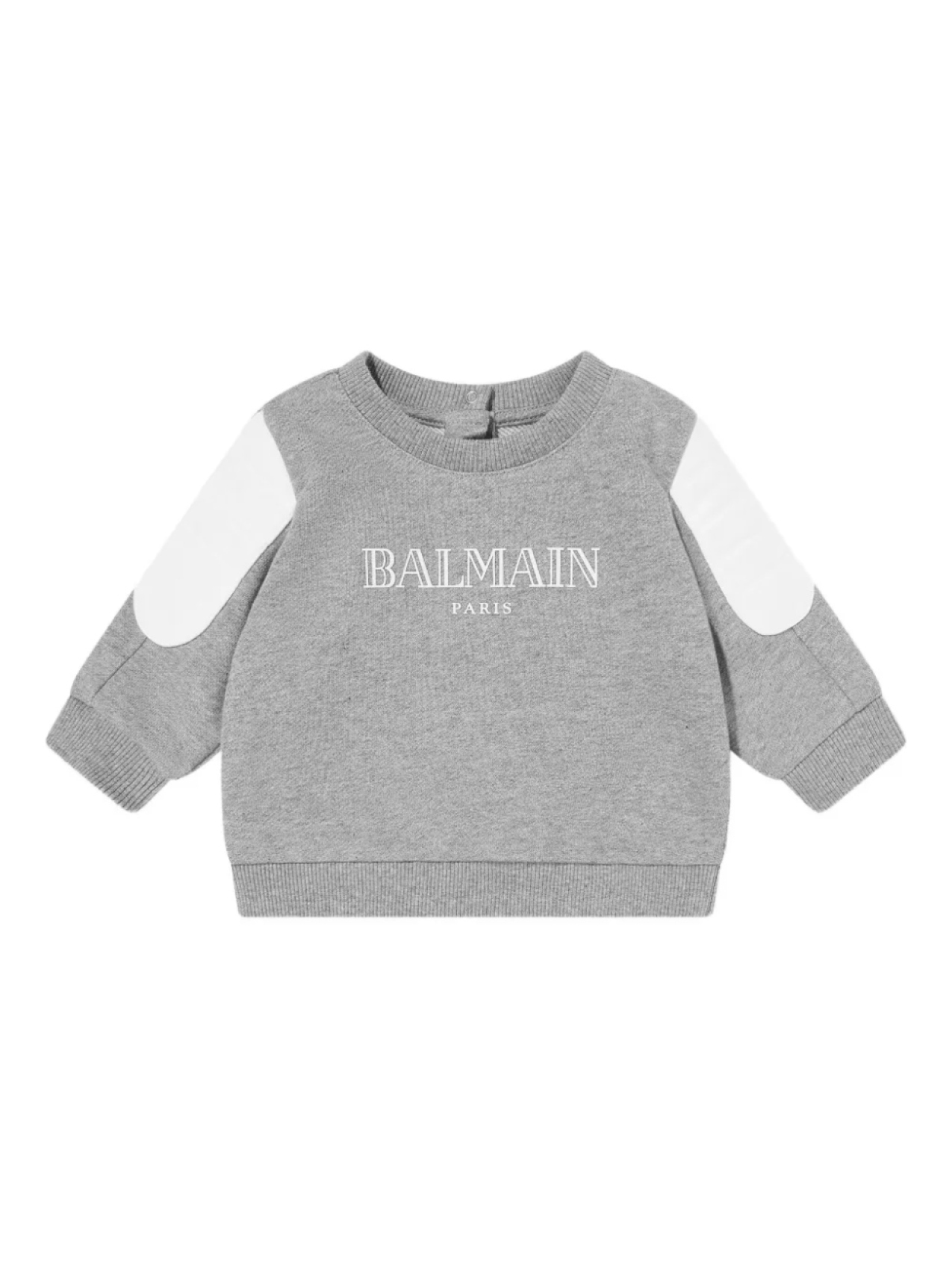 

Толстовка с логотипом Balmain Kids, серый