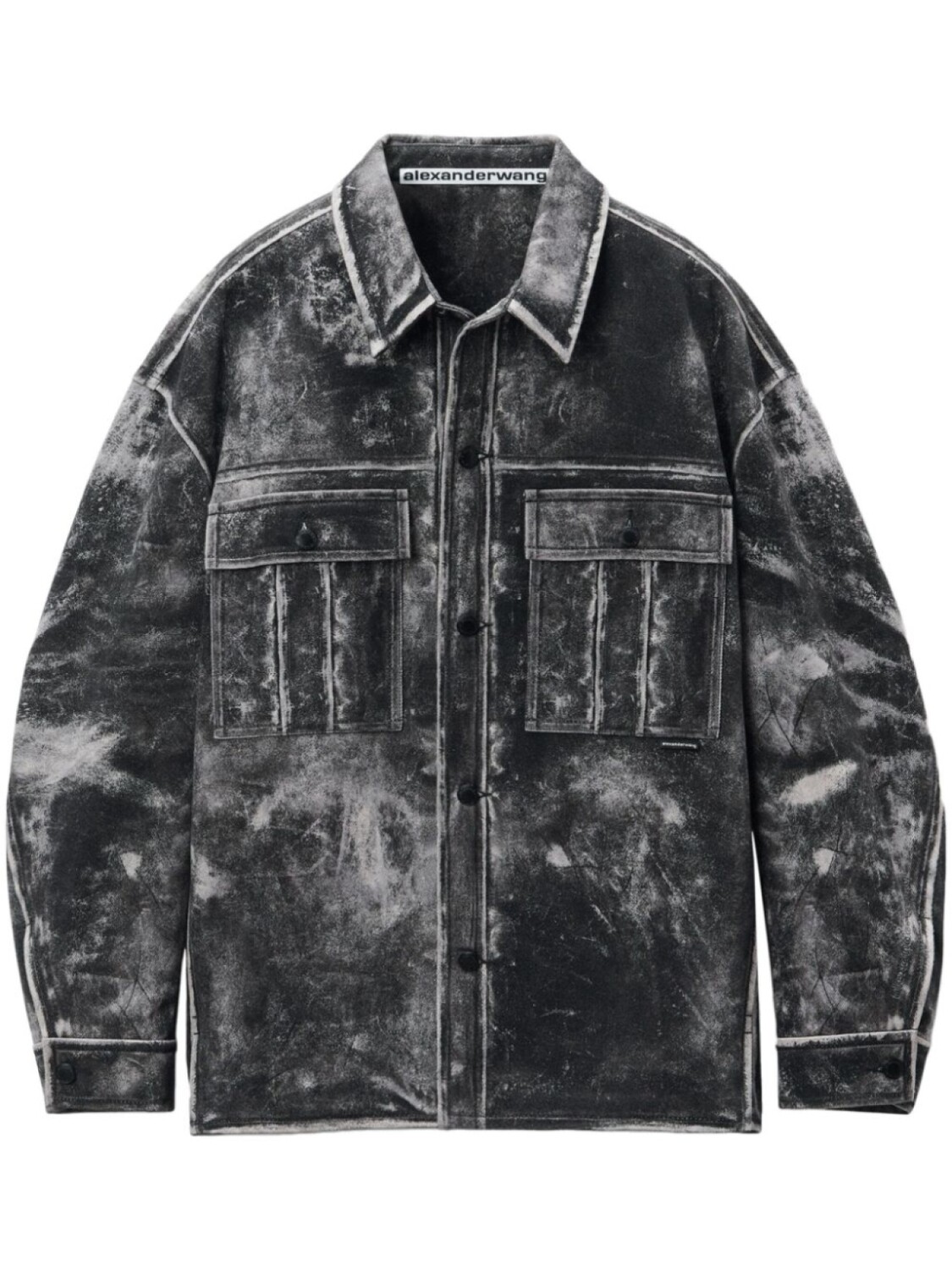 

Alexander Wang куртка с эффектом тромплей, черный