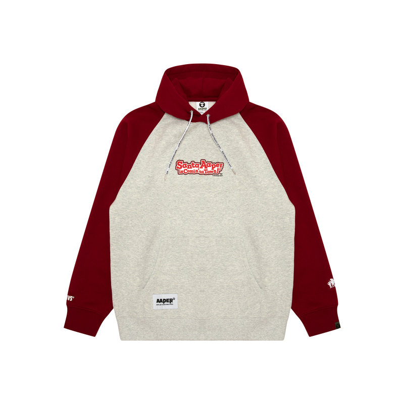 

Bathing APE худи с регланными рукавами и принтом Aape, красный