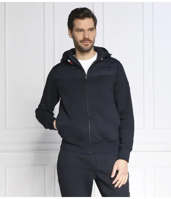 Толстовка MIX MEDIA ZIP TAPE THRUGH regular fit Tommy Hilfiger, темно-синий — фото 3