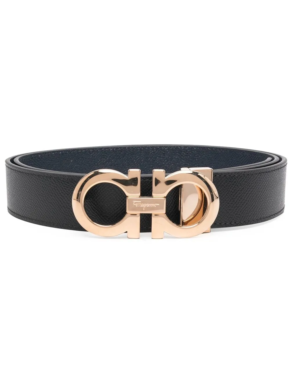 

Ремень с пряжкой Gancini Ferragamo, черный