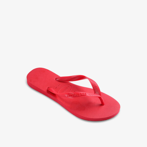 Резиновые шлепанцы с тисненым логотипом Havaianas, красный — фото 3