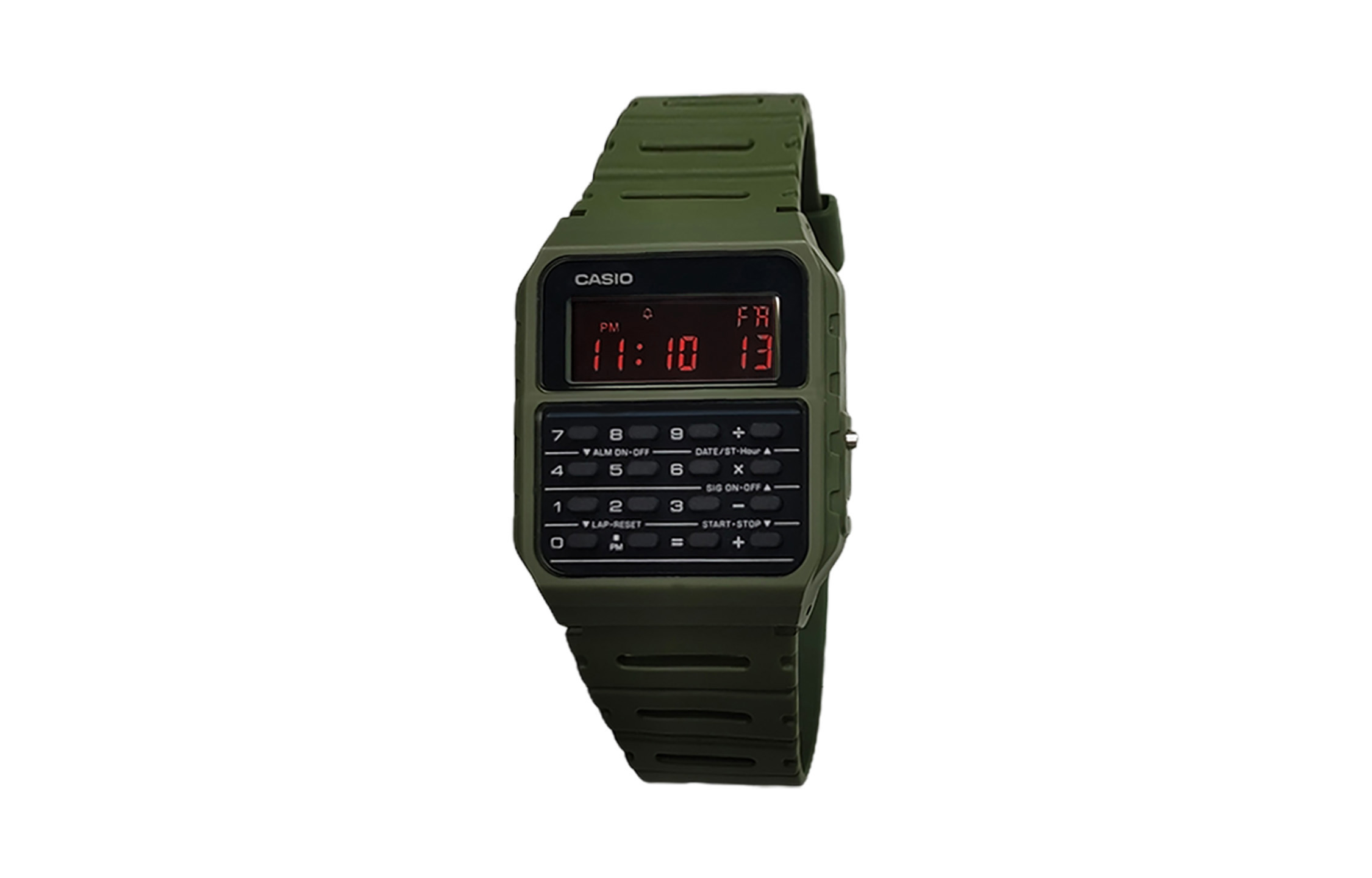 

CASIO Мужские часы Retrofit Series с кварцевым механизмом и ремешком из смолы, черный циферблат