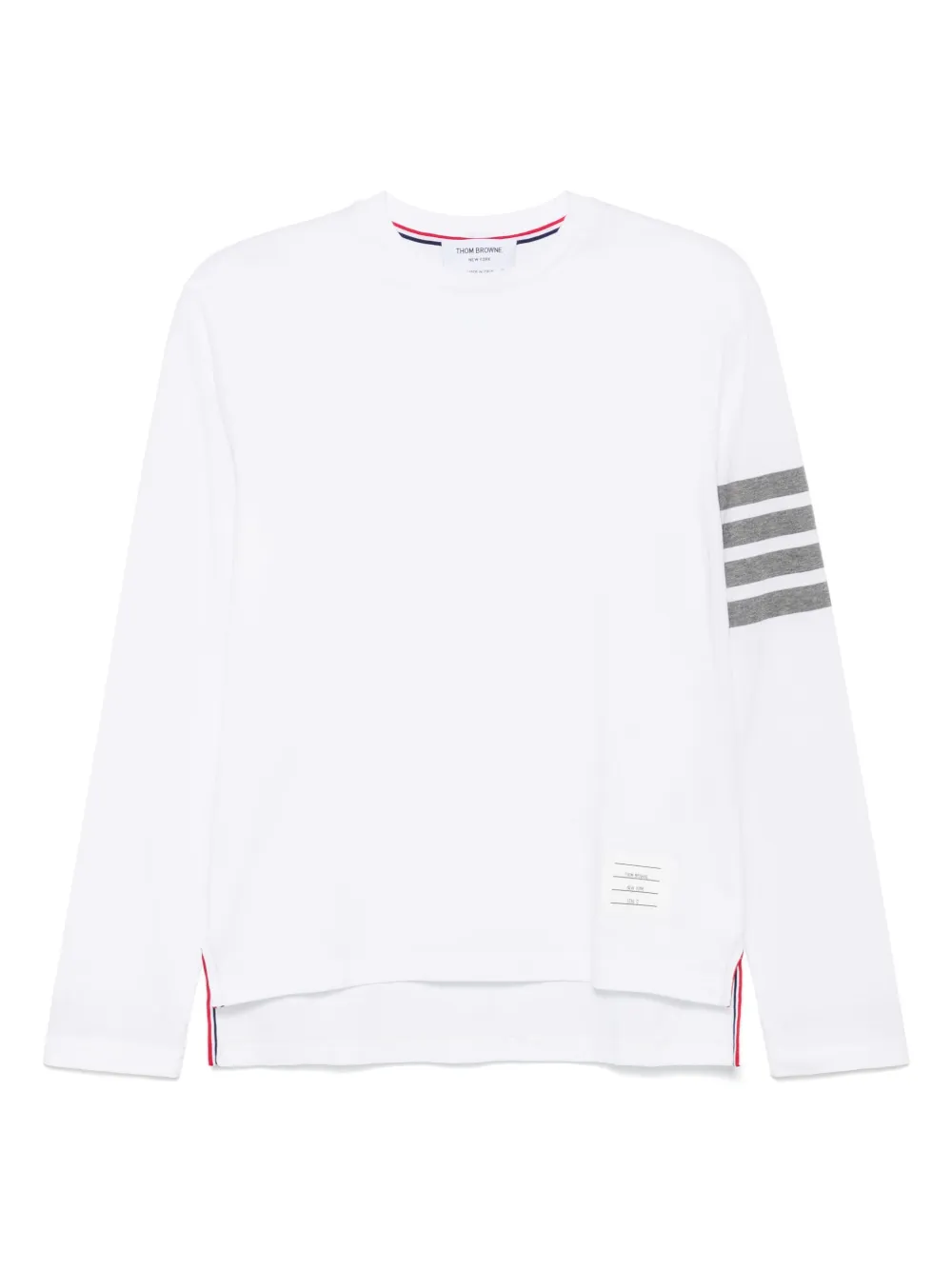 

Футболка с полосками 4 Bar THOM BROWNE, белый