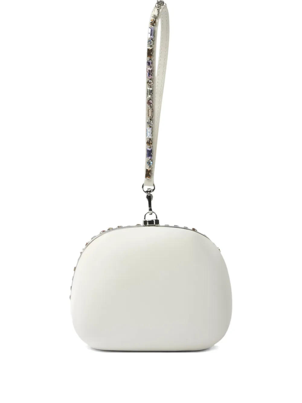 

Клатч, украшенный кристаллами Self-Portrait, белый