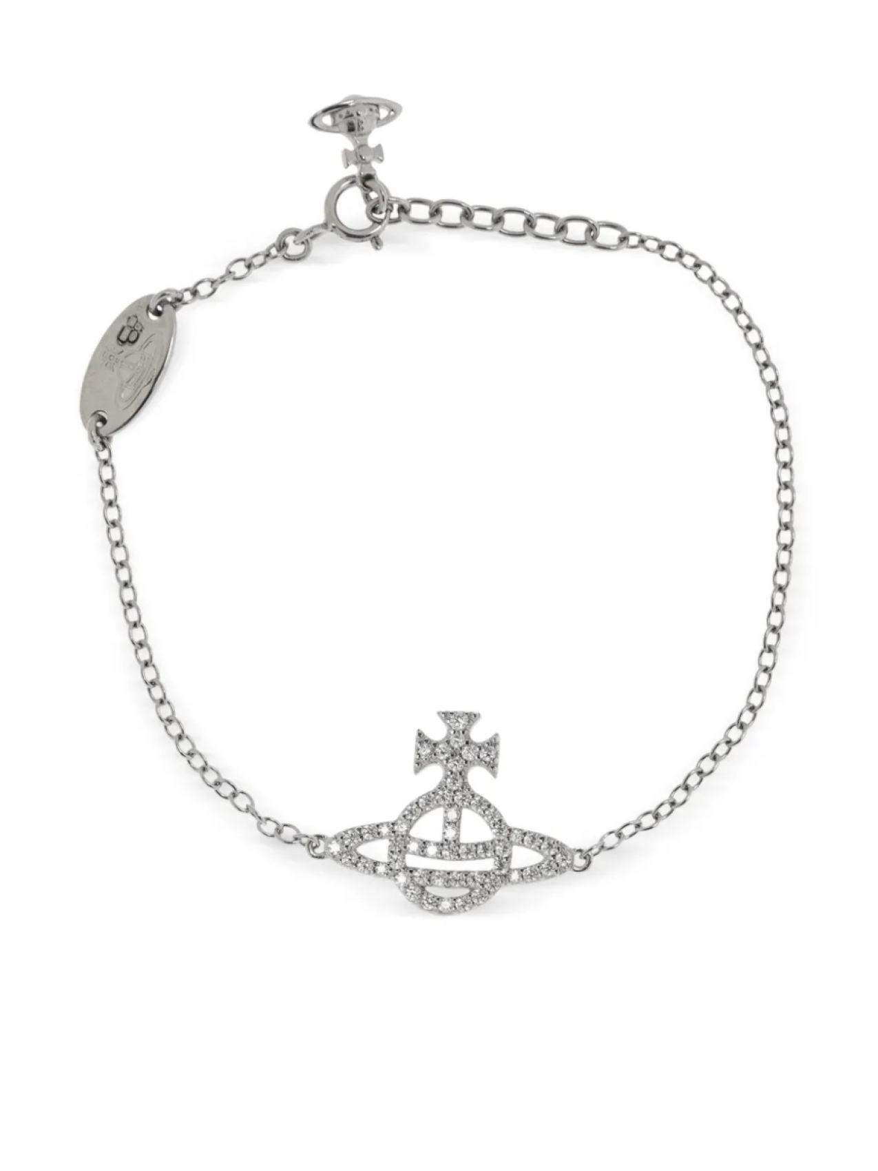 

Браслет Vivienne Westwood Orb-plate, серебряный