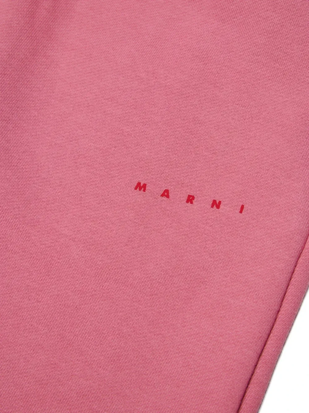 Брюки широкого кроя с логотипом Marni Kids, розовый — фото 4