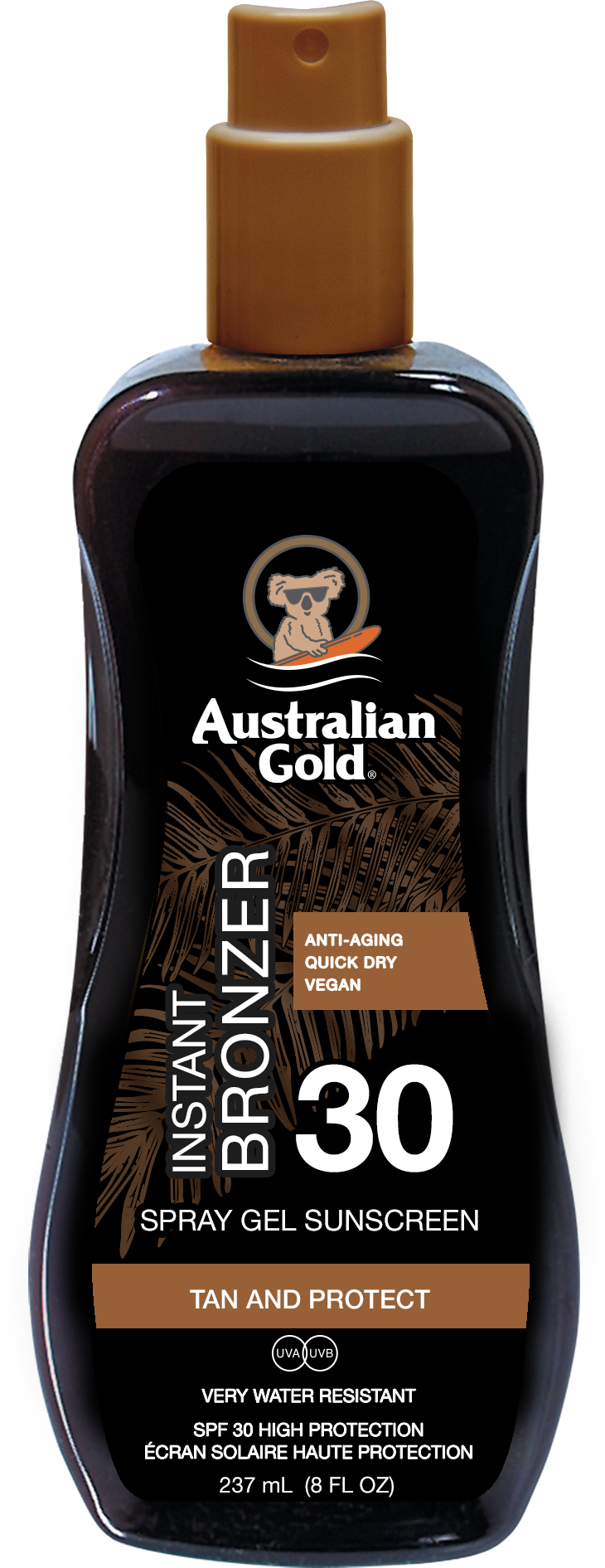 

Солнцезащитный крем Australian Gold Spray Gel mit Bronzer LSF 30