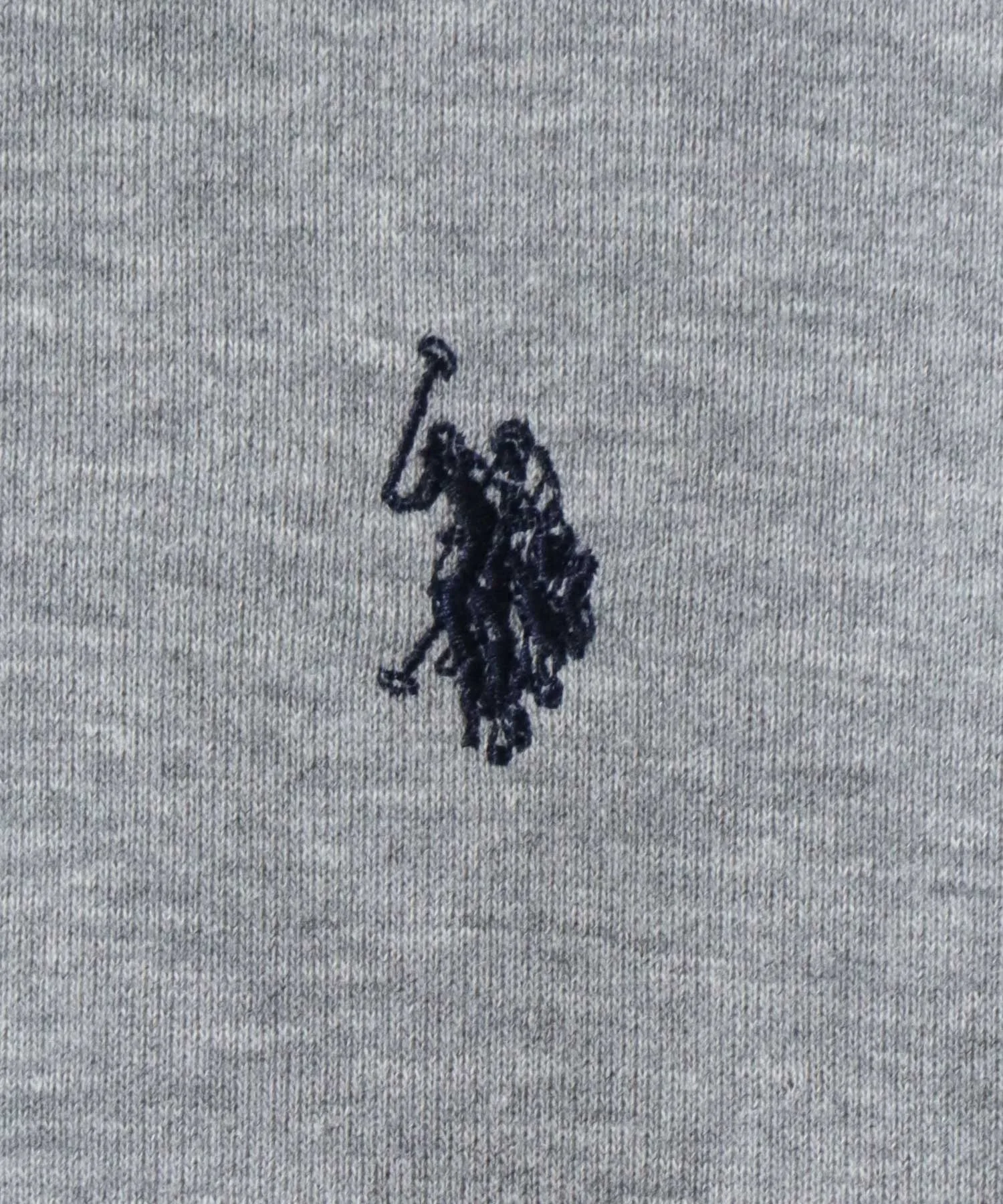 Мужская флисовая толстовка на молнии, производства US POLO ASSN. U.S. Polo Assn., gray — фото 4