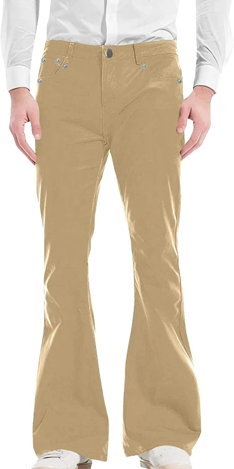 Джинсы, расклешенные, Khaki