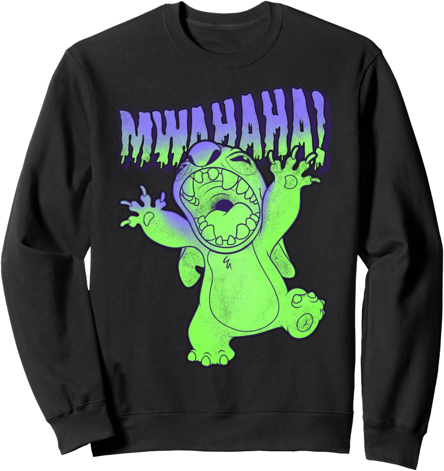 

Толстовка с портретом Стича из мультфильма «Лило и Стич» на Хэллоуин Disney, черный