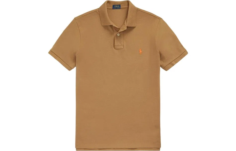 Поло Polo Ralph Lauren для мужчин коричневое