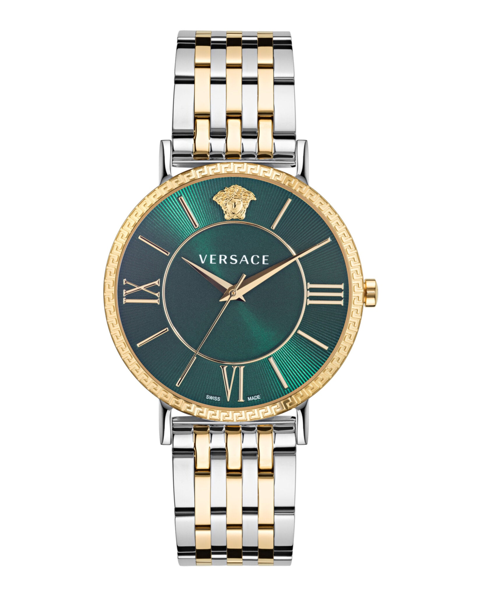 

Часы V-Eternal Versace, цвет two tone/two tone/green