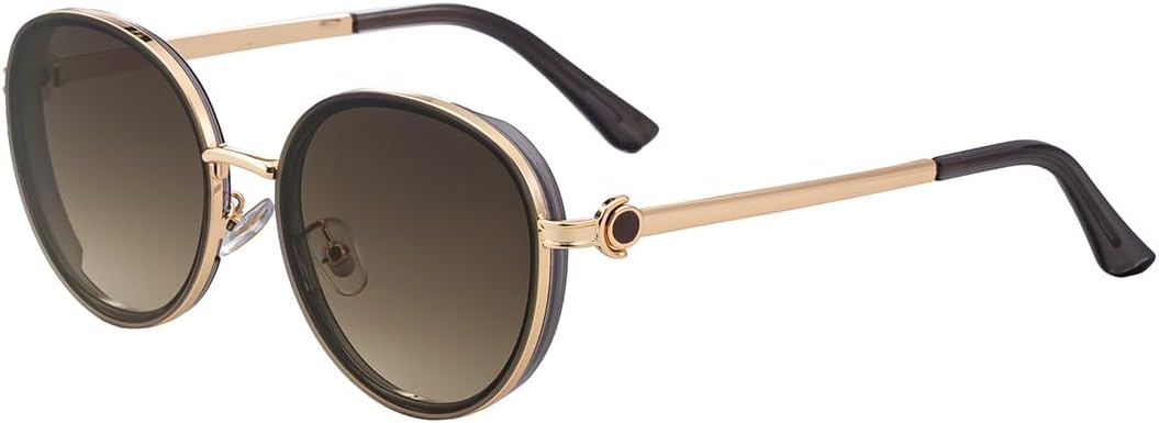 

Женские солнцезащитные очки в панк-стиле с круглой оправой, европейско-американский дизайн, высококачественная защита от УФ-излучения для создания дерзкого стиля на открытом воздухе GDKPJDT, 3