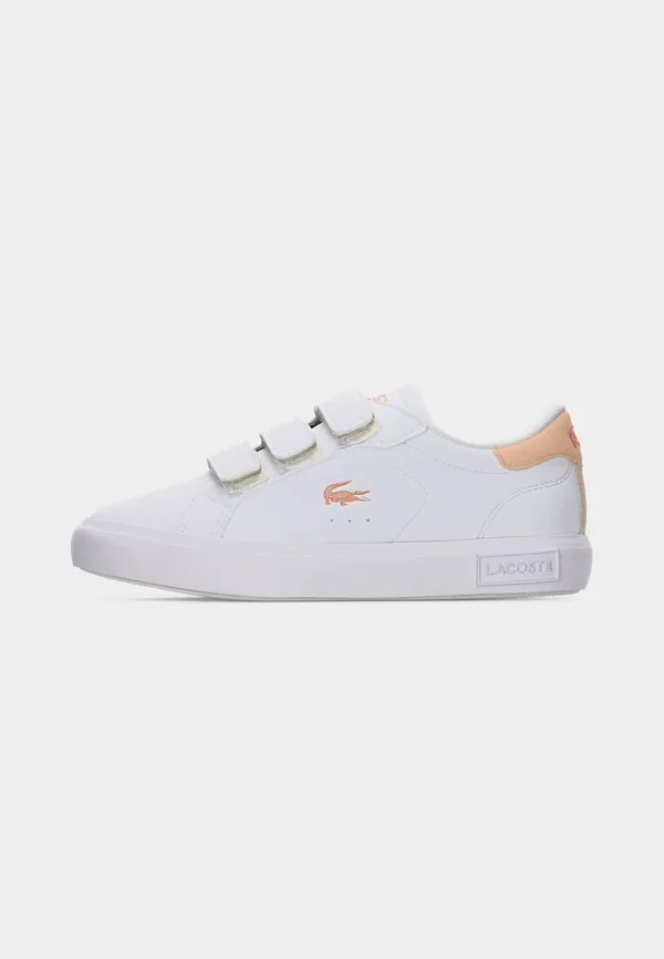Детские кроссовки powercourt blush Lacoste, White/Light Pink — фото 2
