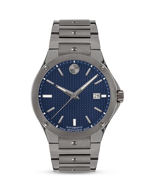 

Автоматические часы SE с серым PVD-покрытием, 41 мм Movado, цвет Blue