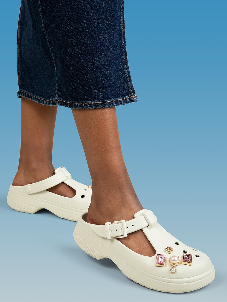 Классические туфли Мэри Джейн Crocs, цвет linen — фото 4