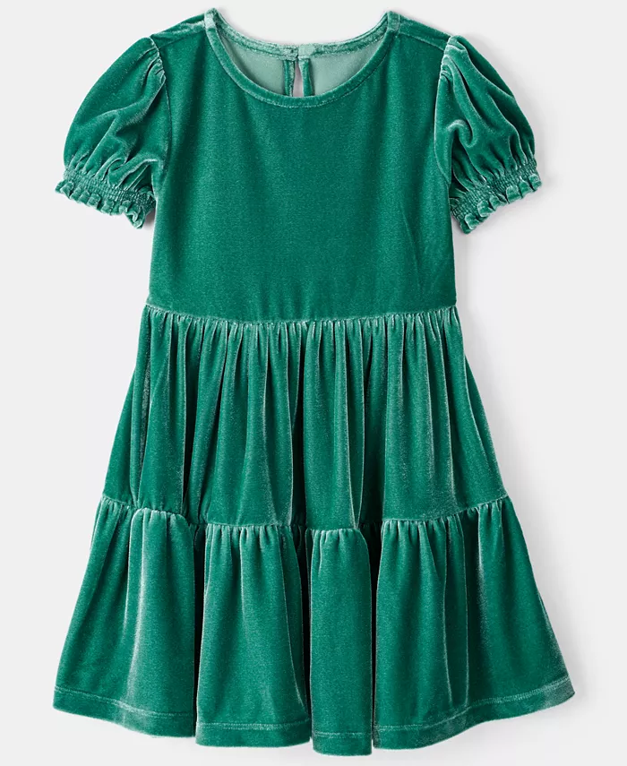 

Детское рождественское платье-свитер для девочек 2T-5T Carter'S, зеленый