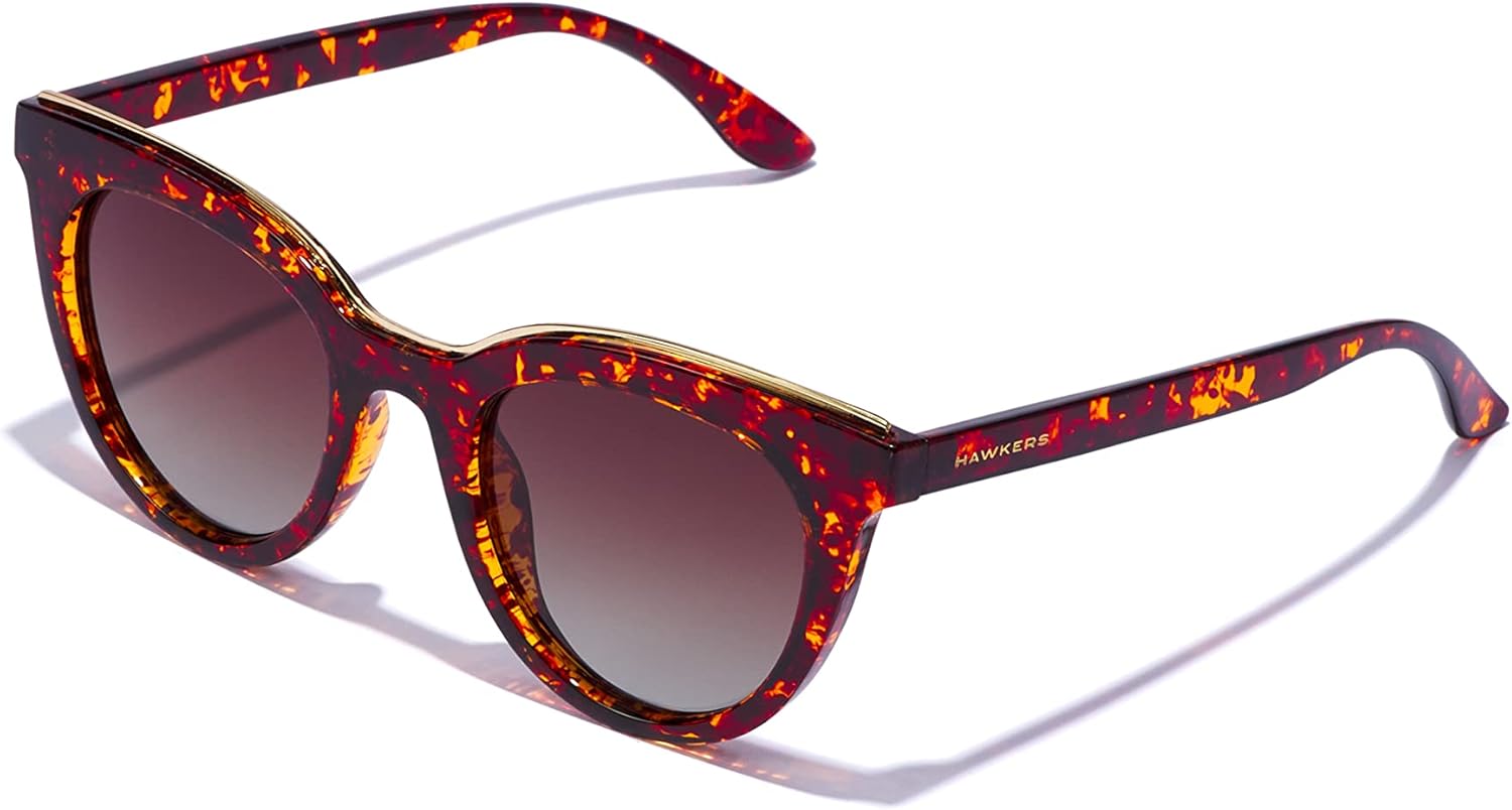 

Солнцезащитные очки Hawkers Bella с поляризацией для мужчин и женщин - Модные солнцезащитные очки для женщин и мужчин - 100% защита от УФ-излучения UV400, Brown · Carey