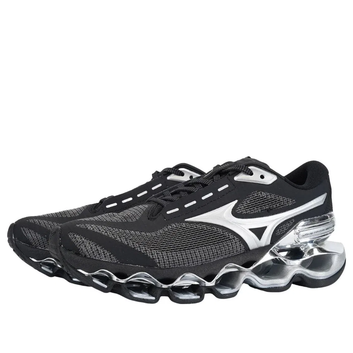 Кроссовки Mizuno Wave Prophecy 15 'Black Metallic Silver' J1GC265035, черный — фото 2