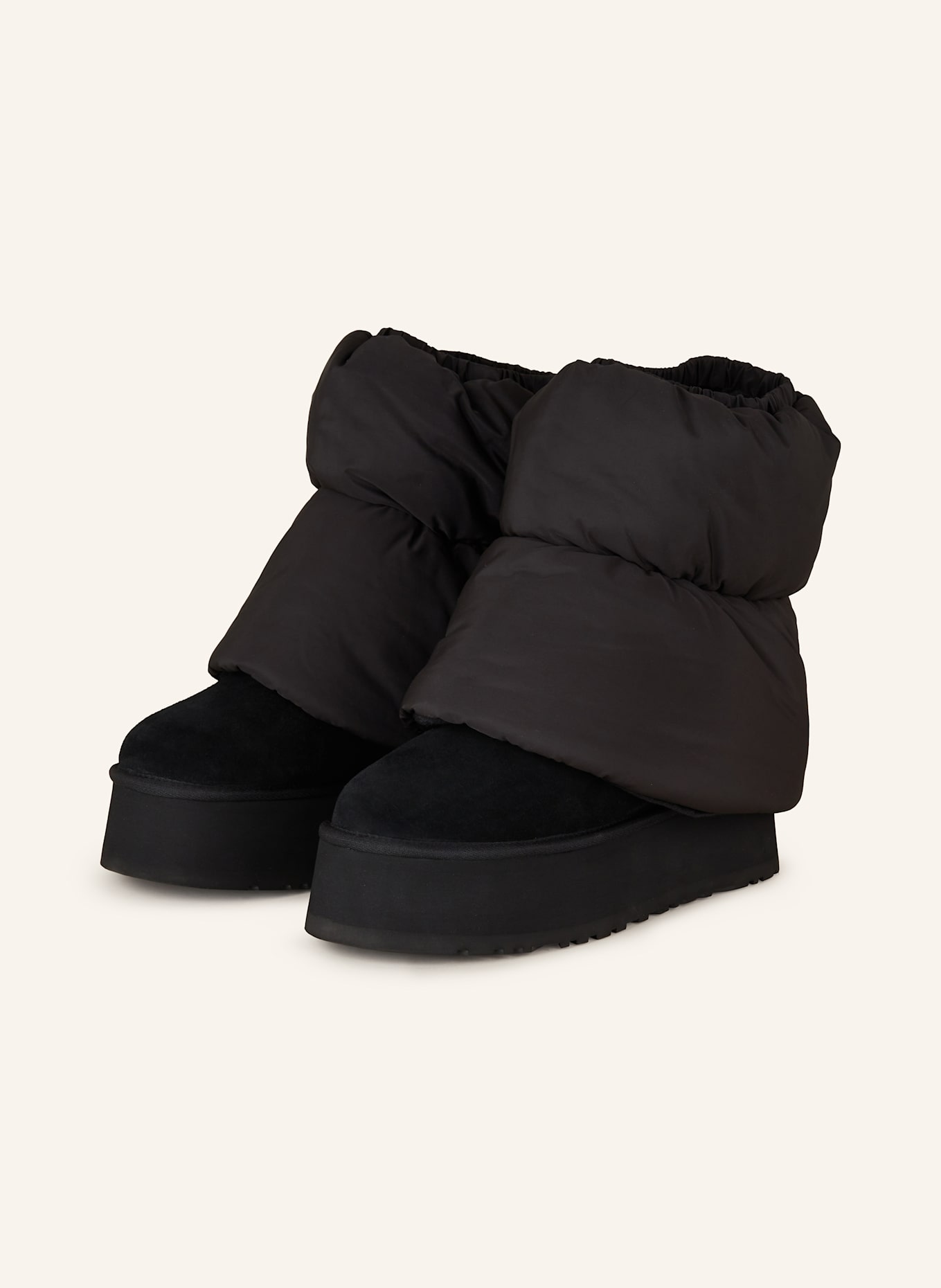 

Ботинки на платформе классические мини-диппер пуховики Ugg, черный