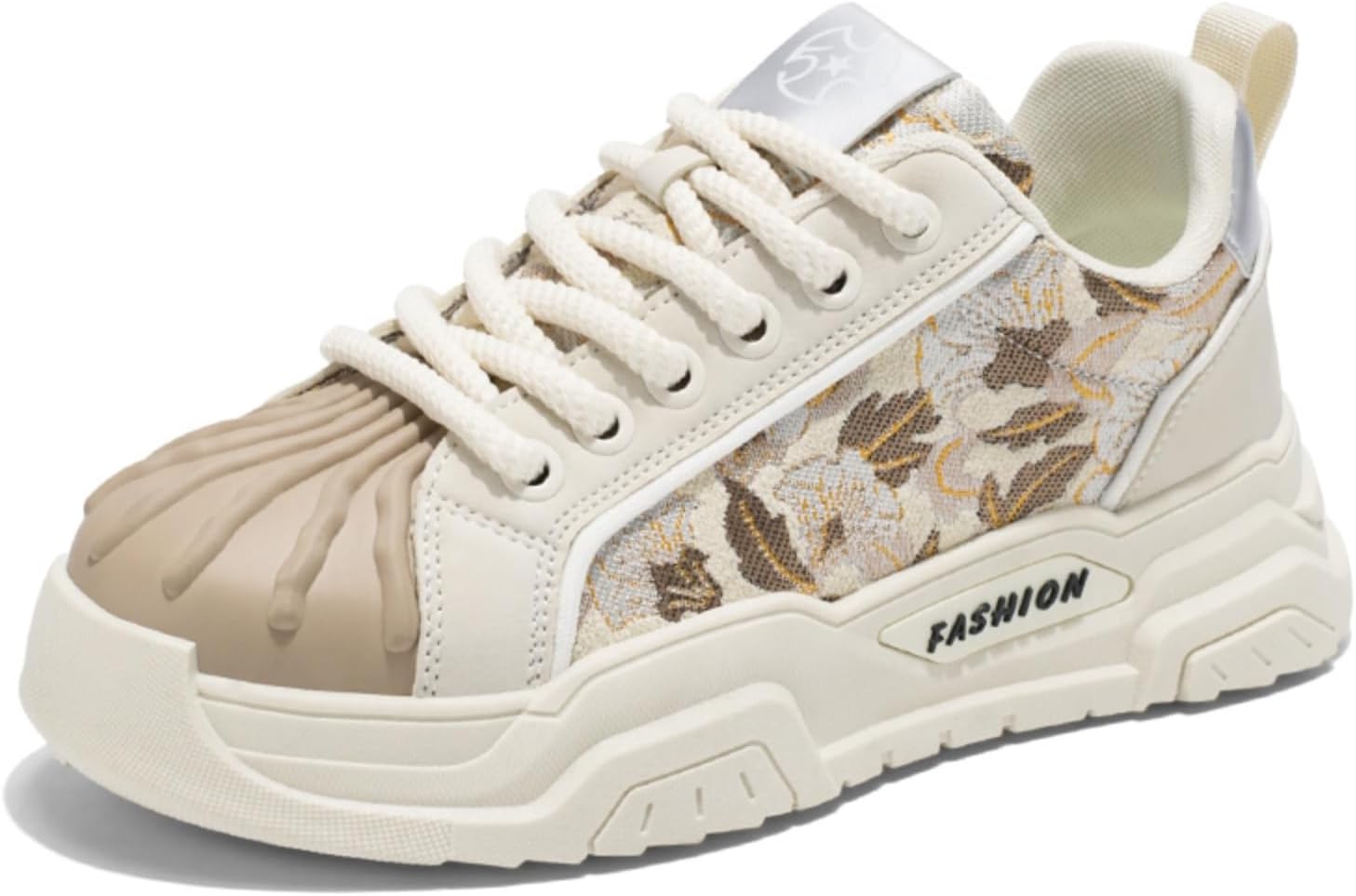 

Мужские полностью белые высокие кроссовки на платформе, стильные массивные спортивные туфли с металлическими элементами Aokisx