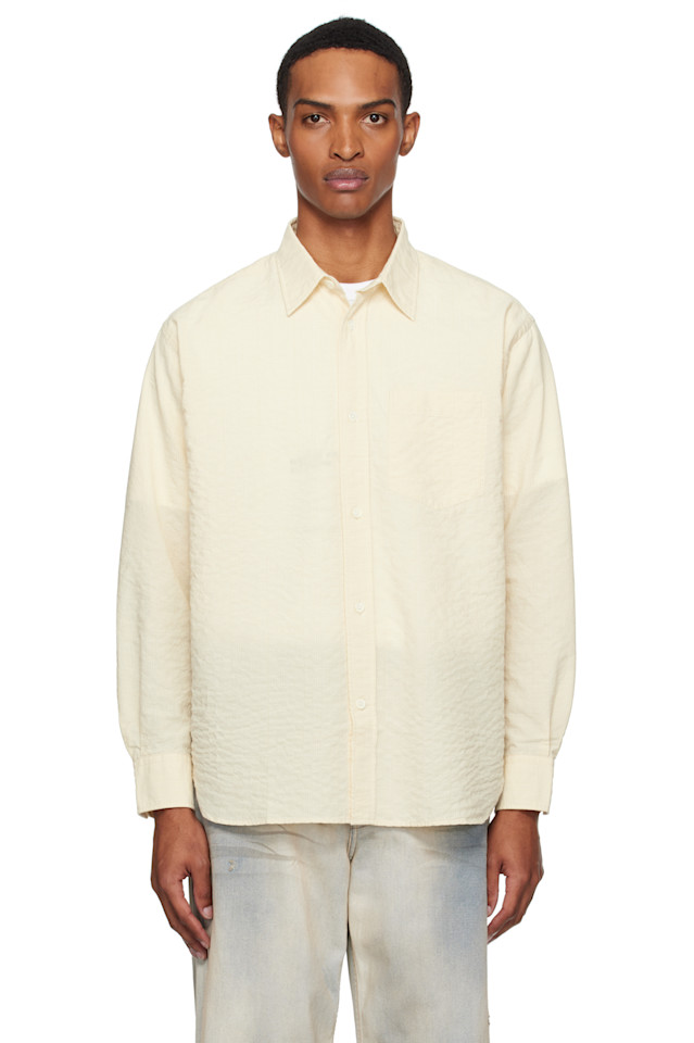 

Рубашка в клетку оверсайз Norse Projects, цвет oatmeal