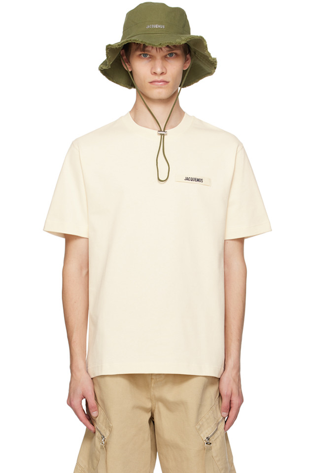 

Классическая футболка 'le t-shirt gros grain' Jacquemus, бежевый