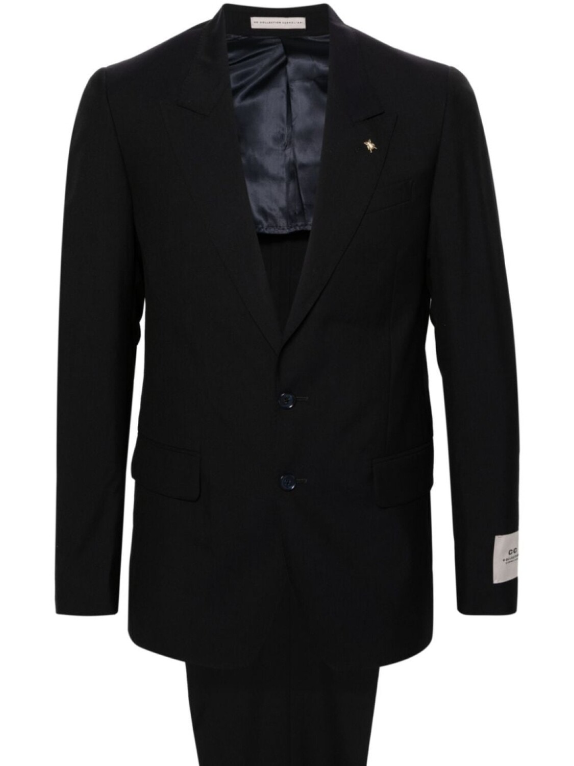 

Костюм однобортный из натуральной шерсти Corneliani, синий