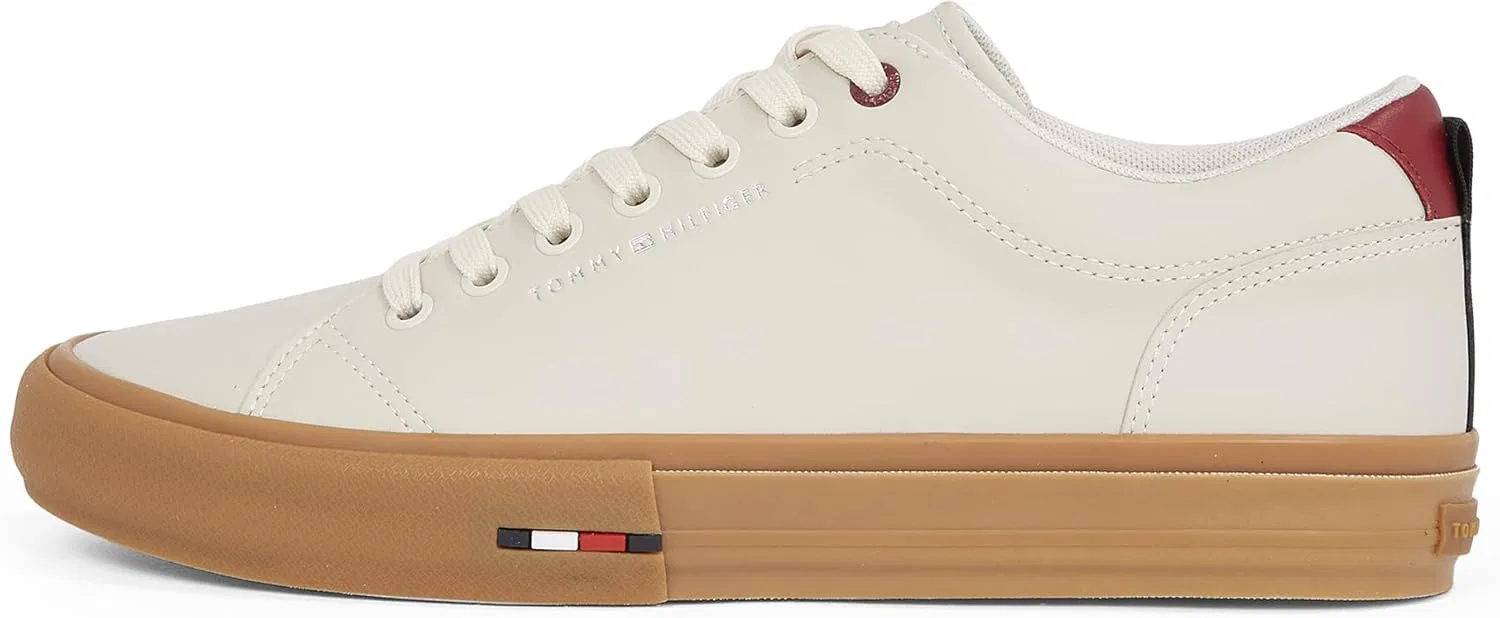 Кроссовки Tommy Hilfiger Herren Vulcanized Sneaker Street Patch Low Top, Beige Alabaster