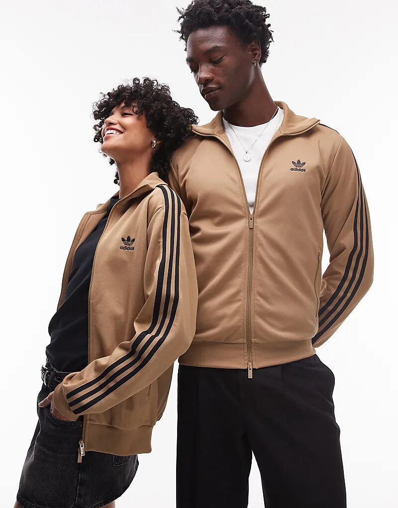 

Классический спортивный топ adidas Originals бежевого цвета