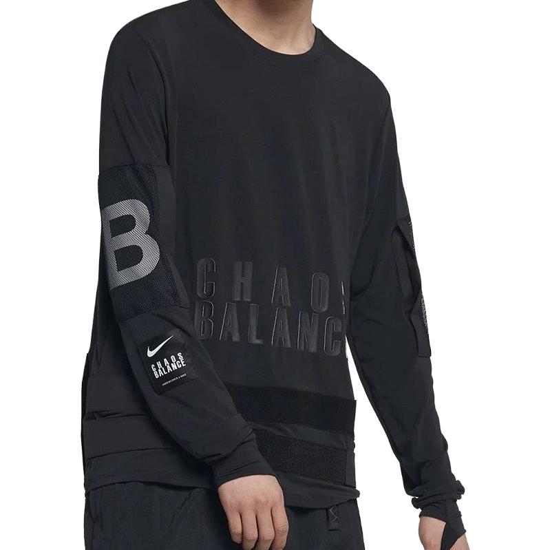 Спортивный топ Nike x Undercover Long-Sleeve Top Black BV7133-010, черный — фото 3