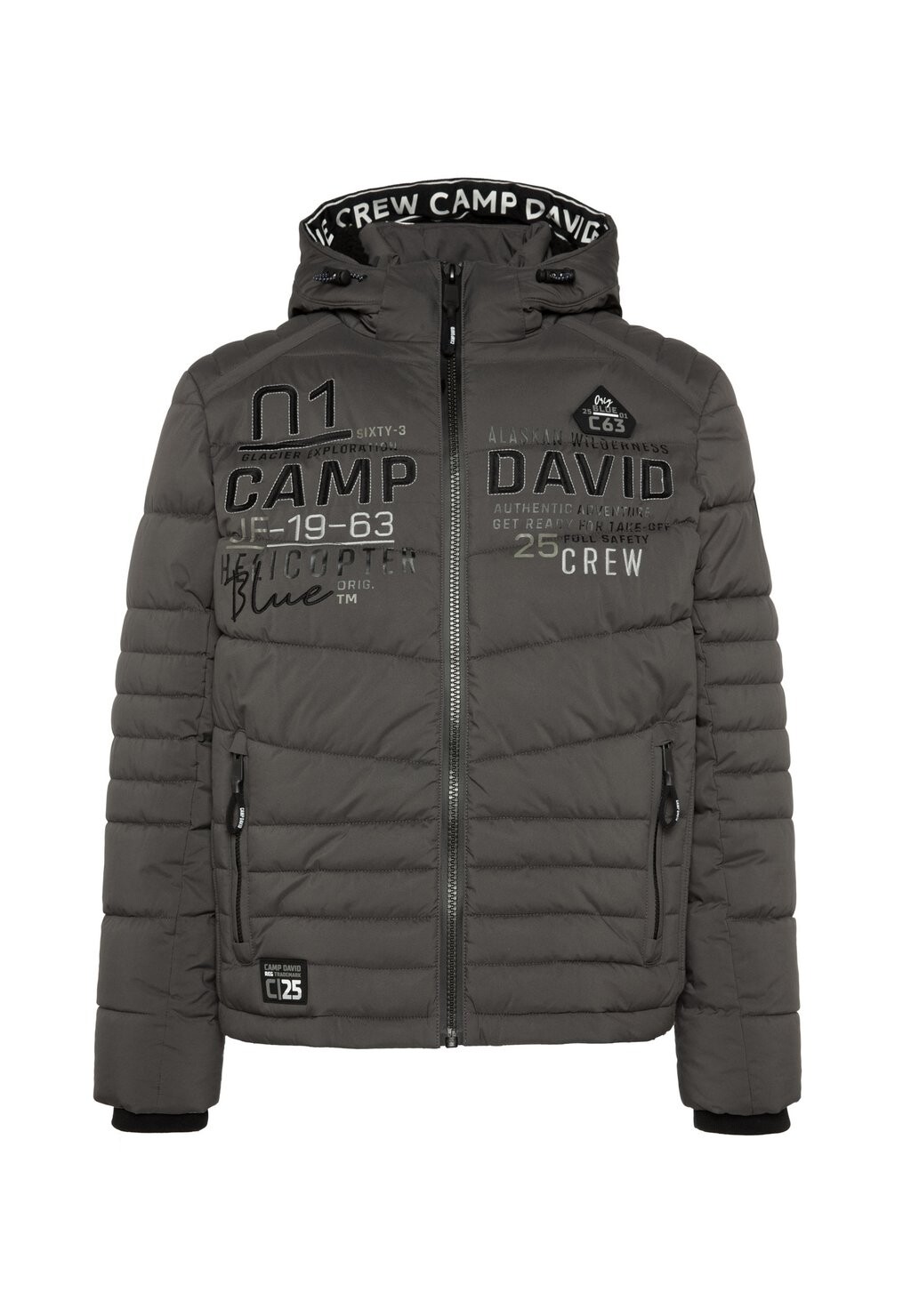 

Зимняя куртка MIT KAPUZE IM SKI-DESIGN Camp David, цвет Mottled Anthracite