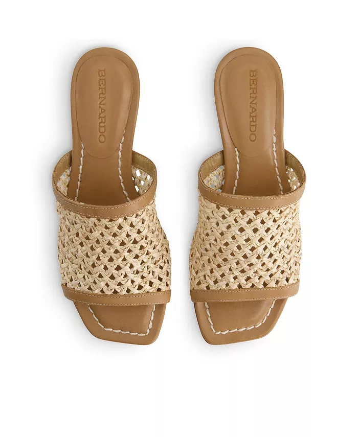 Бернардо Дженн Сандалии на низком каблуке Bernardo Footwear, коричневый/бежевый — фото 4