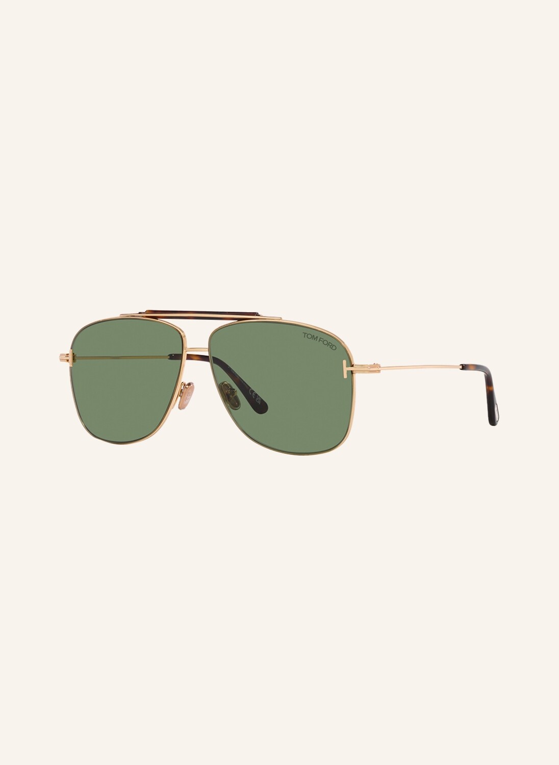 

Солнцезащитные очки tr001628 jaden TOM FORD, цвет 4240J1 - GOLD/GRÜN