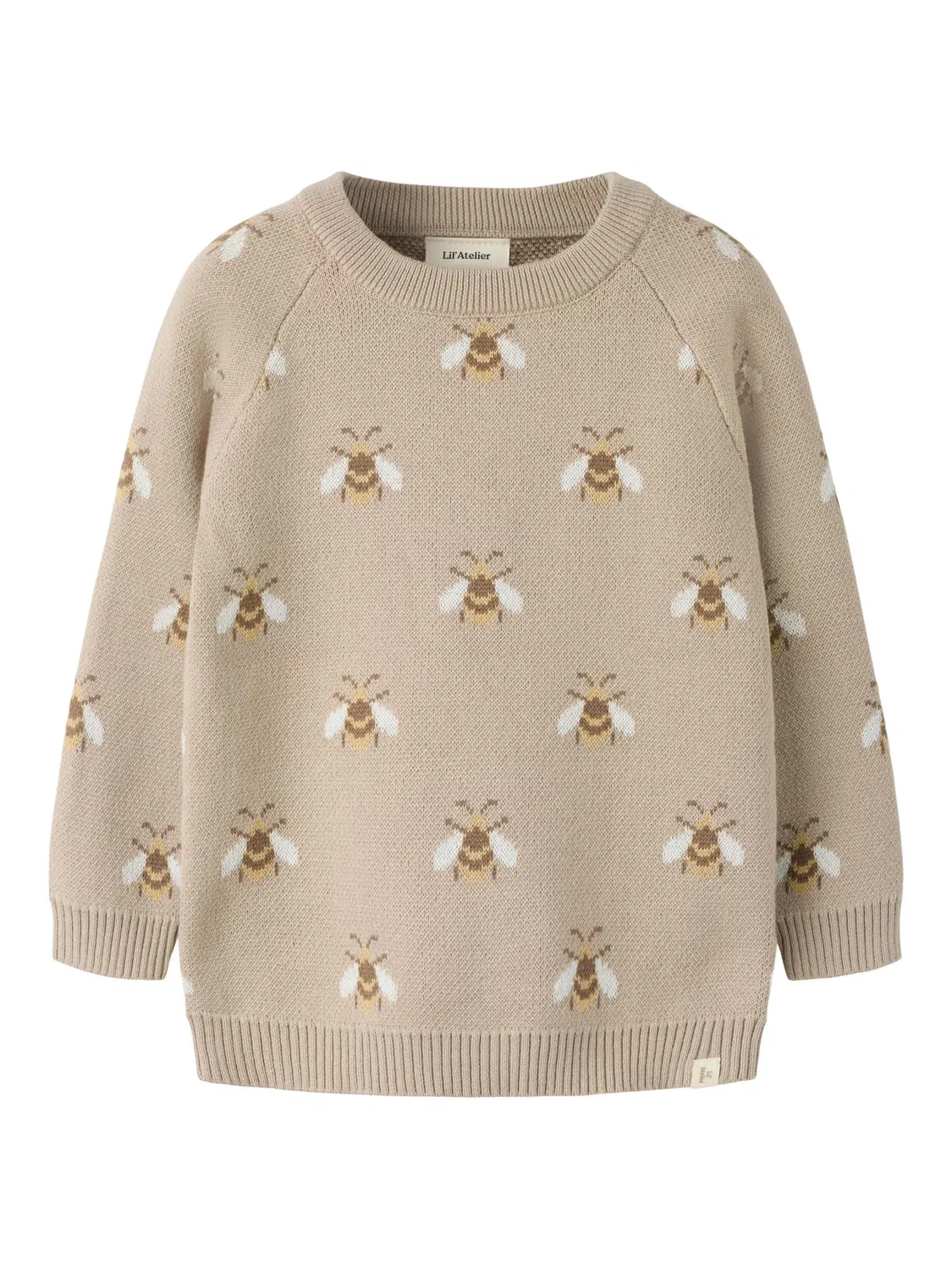 Свитер Lil'Atelier, Cream/Dark Beige