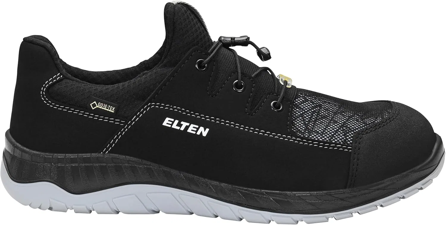 Защитные ботинки ELTEN Leland GTX Grey Low ESD S3, для мужчин и женщин, текстиль, стальной защитный носок, легкие, спортивные — фото 2