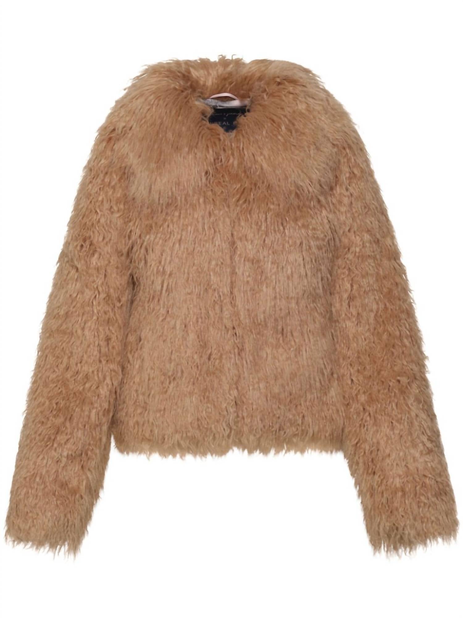

Куртка Maara цвета карамели Unreal Fur, цвет caramel