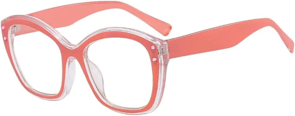 

Солнцезащитные очки с градиентной оправой, зеленые, круглые, для женщин, стильные, «кошачий глаз», с заклепками, защита от УФ-излучения UV400 MTZJH, C10 Pink Clear