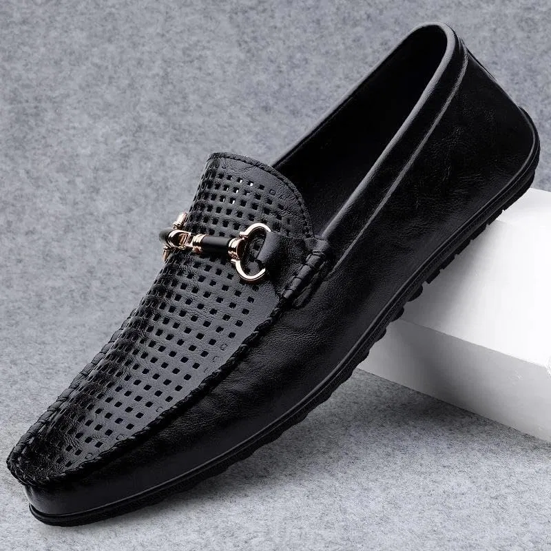 Лоферы мужские Adhdyuud Loafers Black-1 — фото 3