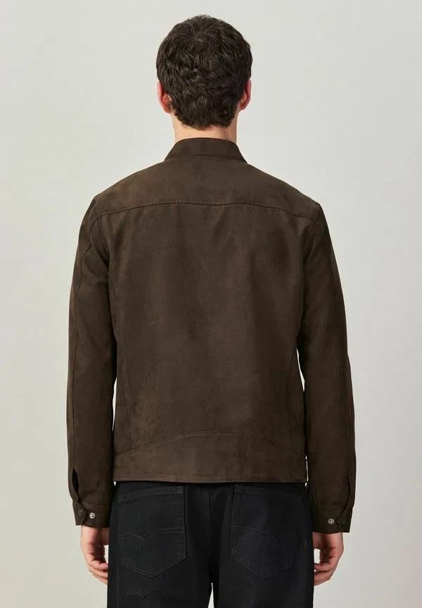 Куртка-Борцовка из искусственной кожи стандартного кроя Next, Brown — фото 3