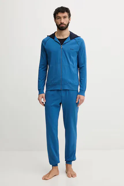 Олимпийка с капюшоном на молнии Mix&Match Jacket H BOSS, синий — фото 2