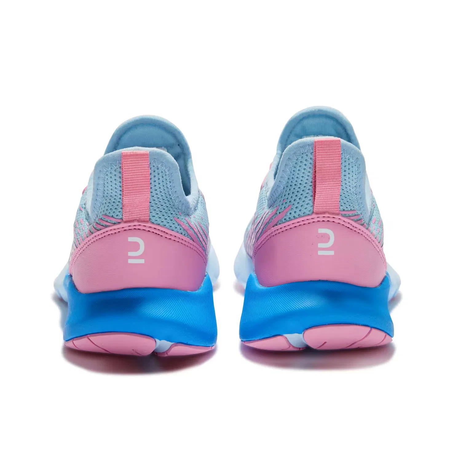 Детские кроссовки для бега Slip Resistant Anti Kick Cushioning DECATHLON сине-розовые — фото 4
